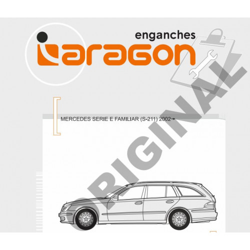 Фаркоп ARAGON на MERCEDES E-class 2003–2009  Арт. E4116AV (S211 ) (Универсал) (Быстросьемный)