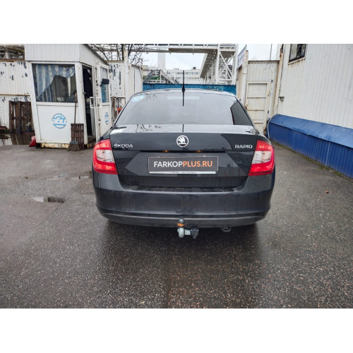Фаркоп Motodor на Skoda Rapid 2012-2020 Арт. S101A (оцинкованный шар)