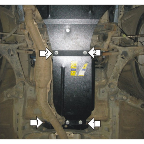 Защита КПП MOTODOR для Subaru Impreza 2007-2011, Сталь 2 мм - Арт. 2224