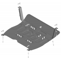 Защита Картера двигателя, КПП АвтоСтандарт для JAC JS6 2022- (I), Сталь 45778 мм - Арт. 58302