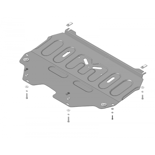 Защита Картера двигателя, КПП MOTODOR для Citroen C4 2004-2011, Сталь 2 мм - Арт. 71604