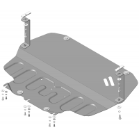 Защита Картера двигателя, КПП MOTODOR для Skoda Superb 2008-2015, Сталь 2 мм - Арт. 72302