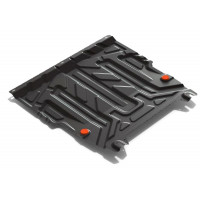 Защита Картера двигателя, КПП АвтоБроня для Ford Fusion 2002-2012, Сталь 45778 мм - Арт. 111.01806.3
