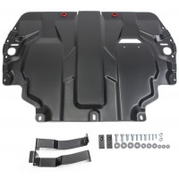 Защита Картера двигателя, КПП АвтоБроня для SEAT Leon 2005-2012, Сталь 45778 мм - Арт. 111.05107.1