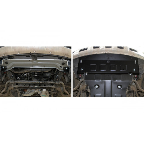 Защита Радиатора АвтоБроня для Haval H8 2014-2017 I, Сталь 45778 мм - Арт. 111.09412.1