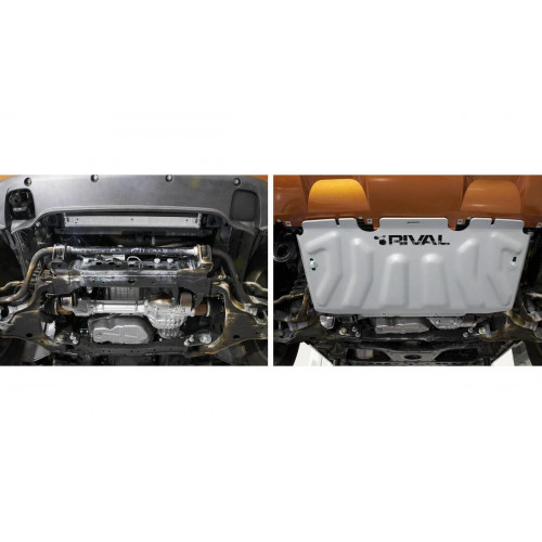 Защита Радиатора Rival для Mercedes-Benz X-Class 2017- I, Алюминий 3 мм - Арт. 333.4164.2